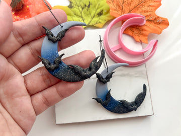 Crescent Moon Halloween Cutter Collection Polymer Clay  Cutter • Fondant Cutter • Cookie Cutter